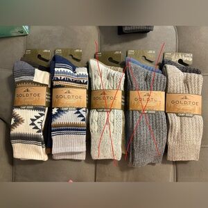 Goldtoe Signature Collection Camp Socks 2 Pair Pack 6-12.5 Soft + Warm